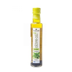 Масло оливковое нерафинированное высшего качества Extra Virgin olive oil с базиликом CRETAN MILL0,25